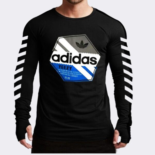 Stripped Sleeves T-shirt Black