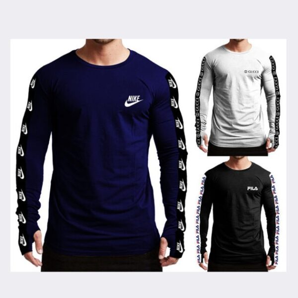 Pack of Three Printed Sleeves T-shirts
