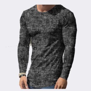 Distortion Patterned T-shirt Black