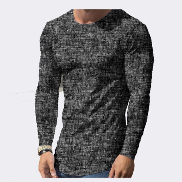 Distortion Patterned T-shirt Black